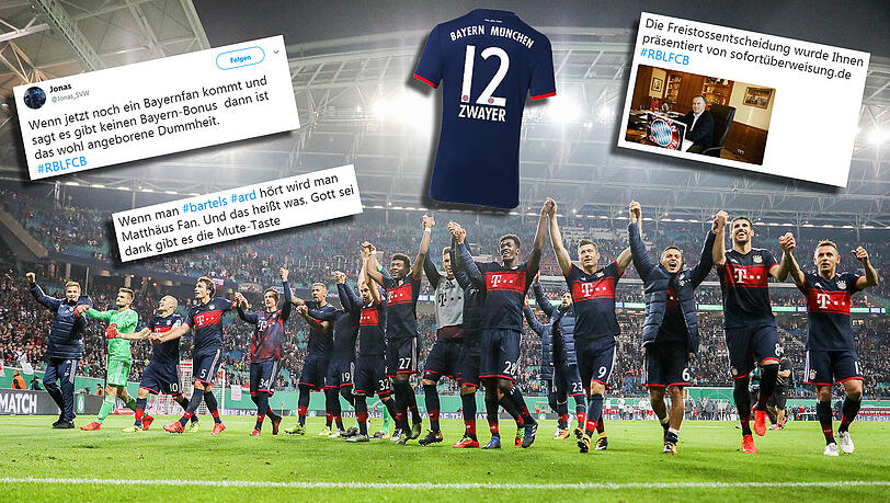 Viel Diskussionsbedarf: Der Pokalfight zwischen RB Leipzig und dem FC Bayern sorgte für unzählige Tweets.