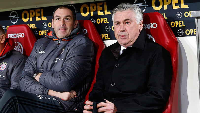 Die Wege von Bayern-Trainer Carlo Ancelotti und seinem Assistenten Paul Clement (l.) könnten sich demnächst trennen. Die Wege von Bayern-Trainer Carlo Ancelotti und seinem Assistenten Paul Clement (l.) könnten sich demnächst trennen.