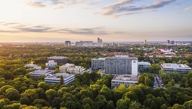 Der Tucherpark in München: Hier wurde der Geldkurier von den Tätern ausgesetzt.