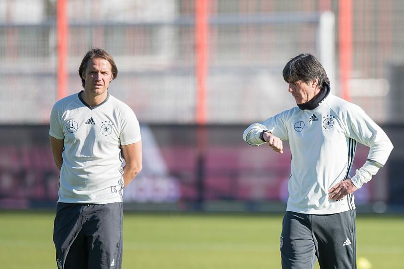 Die Bilder vom DFB-Training beim FC Bayern.