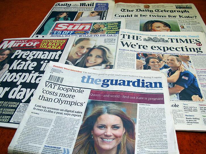 Die britische Presse überschlägt sich: Endlich Nachwuchs für Prinz William und Herzogin Catherine!