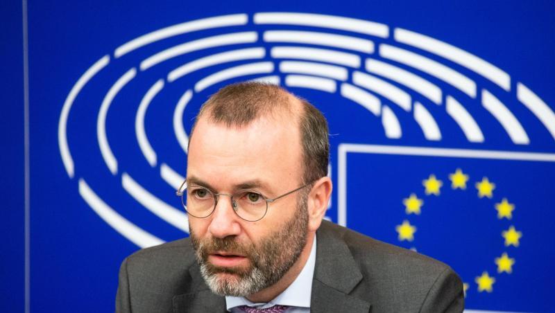 Manfred Weber (CSU), CSU-Vize, spricht.