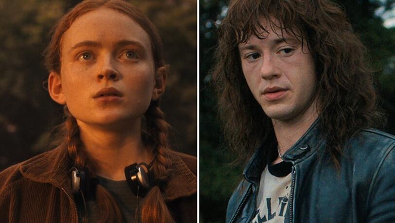 Sie erlebten in Staffel vier unvergessene H&ouml;hepunkte: Sadie Sink als Max und Joseph Quinn als Eddie Munson in "Stranger Things".