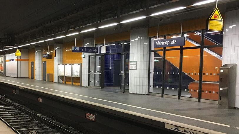 An der S-Bahnhaltestelle Marienplatz eskaliert eine Fahrscheinkontrolle. (Symbolbild)