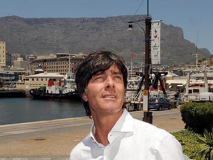 Jogi Löw an der Waterfront in Kapstadt