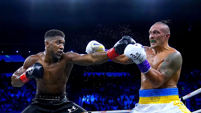 Ein ganz besonderer Sieg: Oleksandr Usyk (r) aus der Ukraine konnte sich gegen Anthony Joshua durchsetzen.