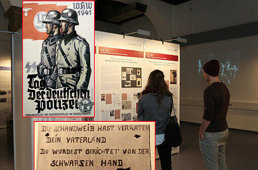 "Die Münchner Polizei und der Nationalsozialismus" lautet der Titel der Ausstellung, die jetzt nochmal im Gasteig zu sehen ist.