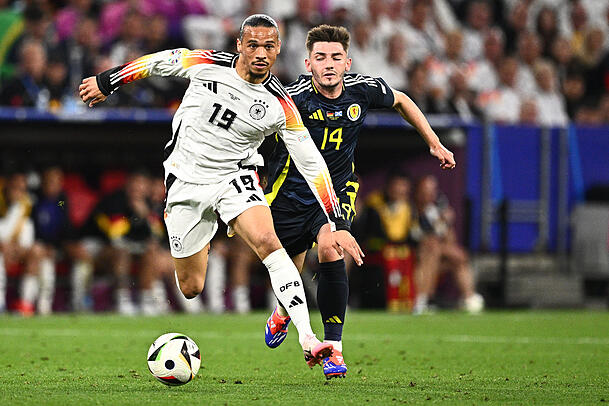 Nur Reservist gegen Schottland: Leroy Sané. Nur Reservist gegen Schottland: Leroy Sané.