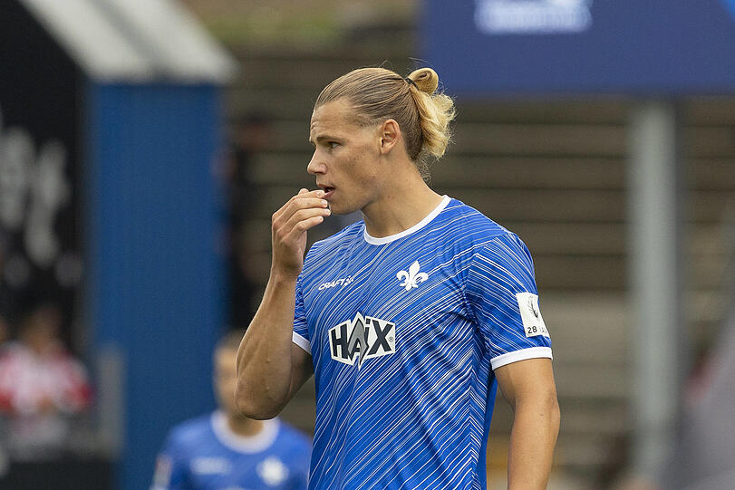 Ex-Löwe Fynn Lakenmacher im Darmstadt-Trikot.