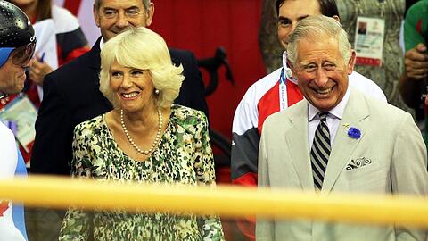 Herzogin Camilla und Prinz Charles bei den Commonwealth Games in Glasgow 2014.