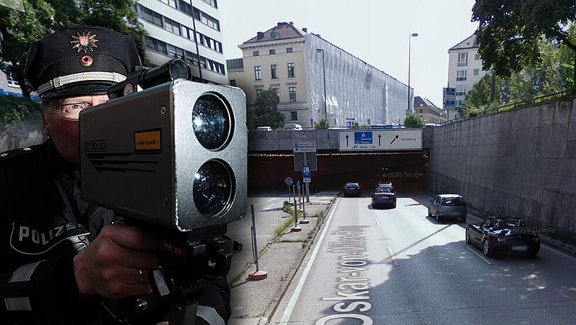 Bleifuß im Tunnel: Verkehrspolizisten erwischten am Sonntag einen Raser, der 86 km/h zu schnell unterwegs war. Bleifuß im Tunnel: Verkehrspolizisten erwischten am Sonntag einen Raser, der 86 km/h zu schnell unterwegs war.