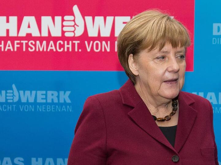 Bundeskanzlerin Angela Merkel beim Forum des Zentralverbandes des Deutschen Handwerks (Archiv).