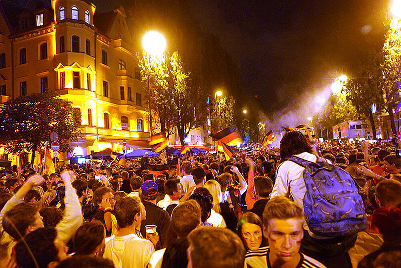 Was für eine Party! Nach dem WM-Sieg herrschte auf Münchens Straßen Ausnahmezustand. Die Bilder.
