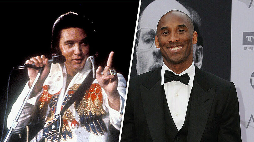 Elvis Presley verstarb bereits vor über 43 Jahren, Basketballer Kobe Bryant nicht einmal vor einem Jahr.