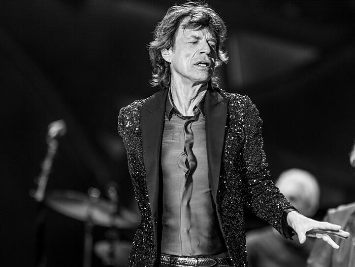 Mick Jagger im Mai 2015 bei einem Konzert der Rolling Stones in Atlanta