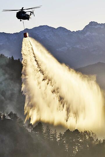 Die Flammen sind immer noch nicht unter Kontrolle