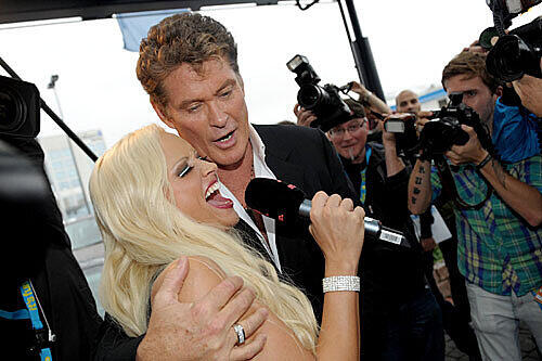 Hasselhoff beib einem Promo-Auftritt.