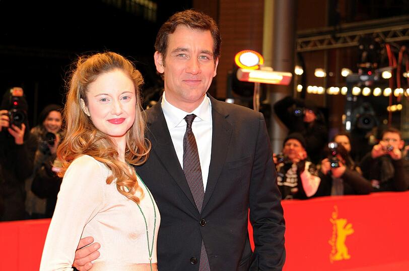 Die britischen Schauspieler Andrea Riseborough und Clive Owen bei der Premiere ihres Films "Shadow Dancer".