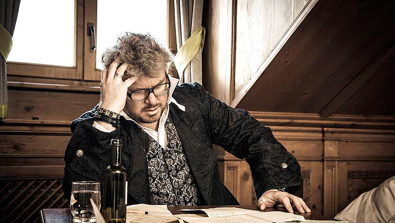 Moses Wolff ist an diesem Abend einfach ganz er selbst. Moses Wolff ist an diesem Abend einfach ganz er selbst.