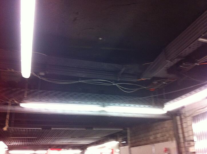 ... wo die Kabel neu verlegt werden...