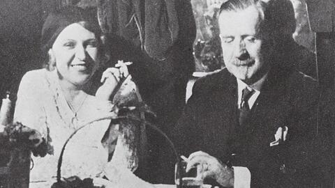 Nizza, 1930: Nelly Kröger und Heinrich Mann (27. März 1871, Lübeck bis 11. März 1950, Santa Monica).
