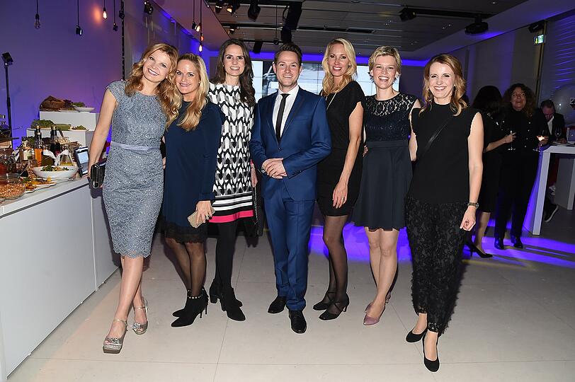 Eva Imhof, Melanie Bergner, Sibylle Scharr (Moderatorin), Marcel Wagner, Christine Langner und Verena Fels
