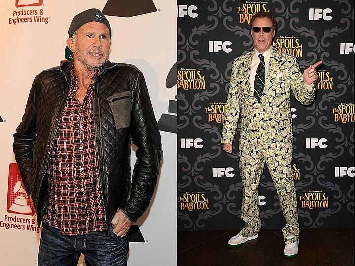 Sehen sich sehr ähnlich: Chad Smith (links) und Will Ferrell