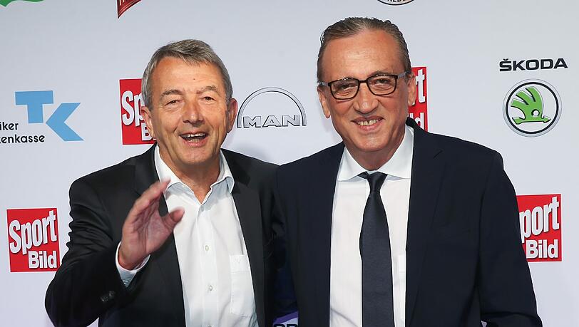 DFB-Präsident Wolfgang Niersbach (l) und Bild-Sportchef Alfred Draxler. DFB-Präsident Wolfgang Niersbach (l) und Bild-Sportchef Alfred Draxler.