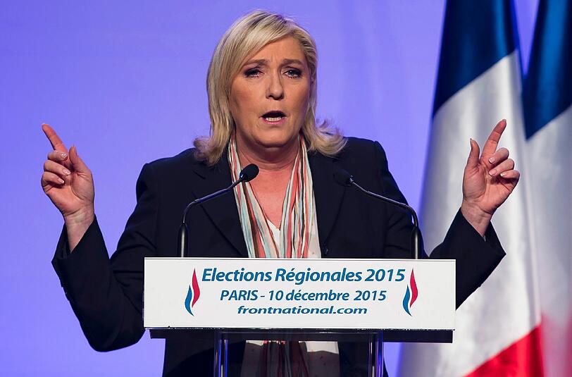 Marine Le Pen könnte in Frankreich profitierten oder aber komplett leer ausgehen.
