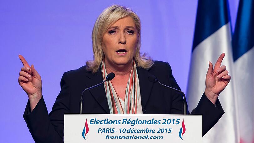 Marine Le Pen könnte in Frankreich profitierten oder aber komplett leer ausgehen. Marine Le Pen könnte in Frankreich profitierten oder aber komplett leer ausgehen.