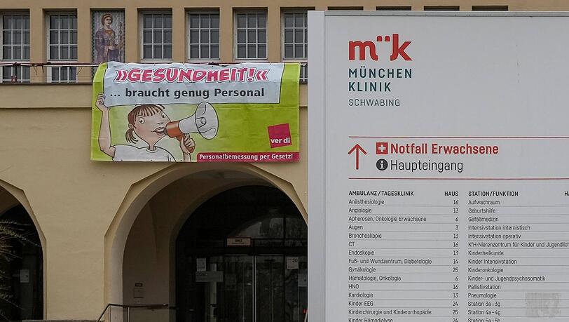 Im Schwabinger Krankenhaus wird derzeit immer wieder gestreikt. (Archivbild) Im Schwabinger Krankenhaus wird derzeit immer wieder gestreikt. (Archivbild)