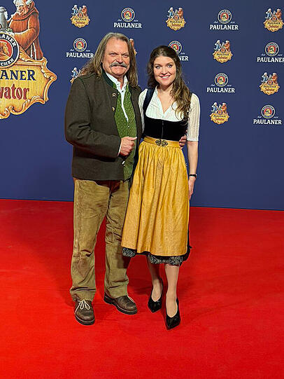 Leslie Mandoki mit Tochter Lara Leslie Mandoki mit Tochter Lara