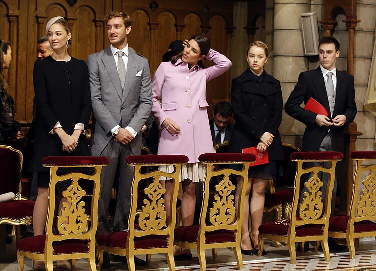 Beatrice Borromeo, Pierre Casiraghi, Charlotte Casiraghi, Prinzessin Alexandra von Hannover und Louis Ducruet