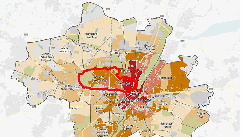 Mitte-Nord (Maxvorstadt, Neuhausen-Nymphenburg): Im Schnitt sind hier 16,05 Euro fällig – in der Spanne zwischen 12,45 und 25,60 Euro. Mitte-Nord (Maxvorstadt, Neuhausen-Nymphenburg): Im Schnitt sind hier 16,05 Euro fällig – in der Spanne zwischen 12,45 und 25,60 Euro.