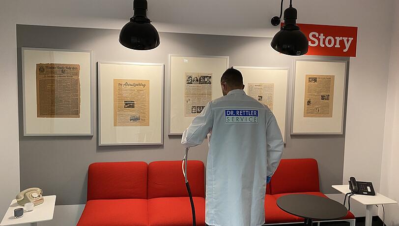 Die Büroräume der Abendzeitung München wurden vom Team des Dr. Rettler
Service professionell gereinigt.