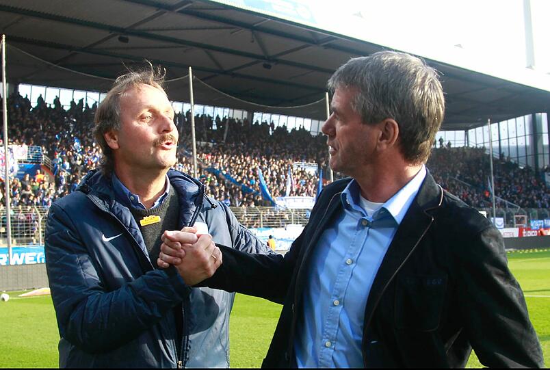 1. Dezember 2013: Treffen alter Bekannter in Bochum. Die von Friedhelm Funkel betreuten Löwen bezwangen Peter Neururers Bochumer mit 1:0.