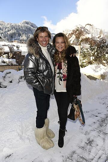 Hansi Hinterseer und Frau Romana.
