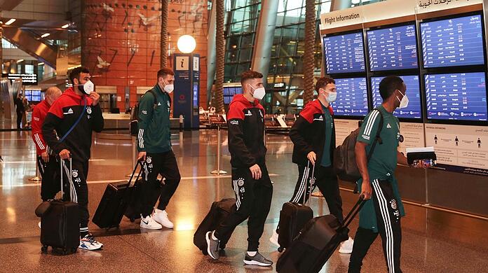 Für die Klub-WM in Katar: DieProfis des FC Bayern.