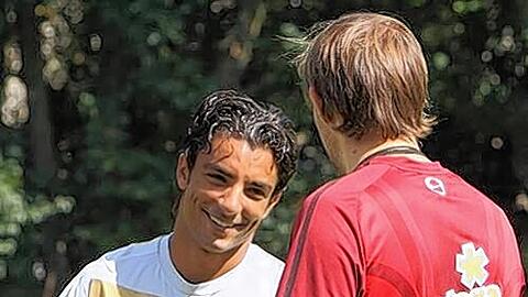 Ex-Fürther auf Erfolgskurs: Viel Lob für Sami Allagui vom Mainzer Trainer Thomas Tuchel (links).