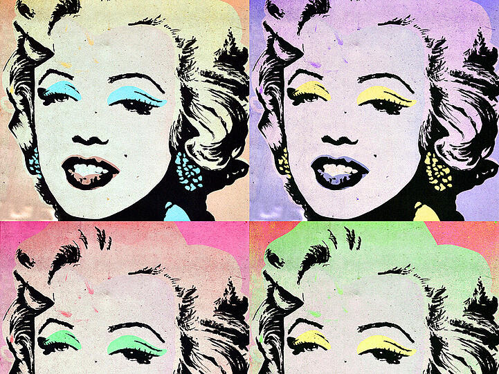 Marilyn Monroe a la Andy Warhol