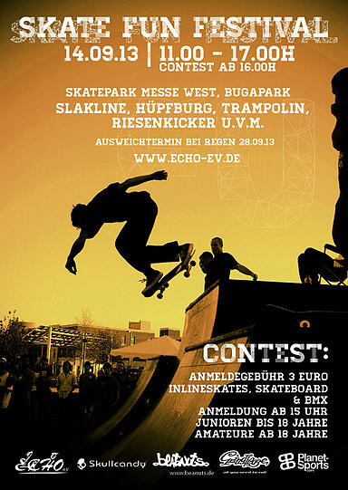 Dieser Flyer lädt zum Festival in Riem.