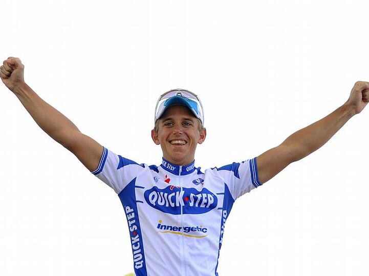 Allan Davis freut sich über seinen Sieg bei der Tour Down Under.