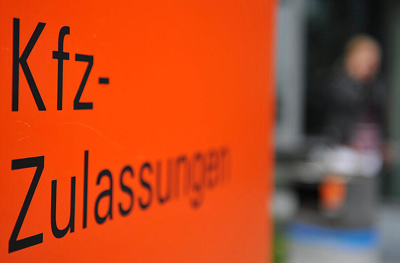 Die KFZ-Zulassungsstelle in München. Auch hier ist offenbar niemandem das symbolträchtige Kennzeichen aufgefallen.