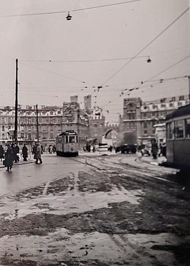 So sah es am Stachus im Februar 1952 aus.