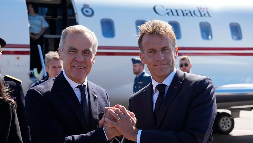 Carney und Macron wollen die Zusammenarbeit ihrer Länder intensivieren. Carney und Macron wollen die Zusammenarbeit ihrer Länder intensivieren.