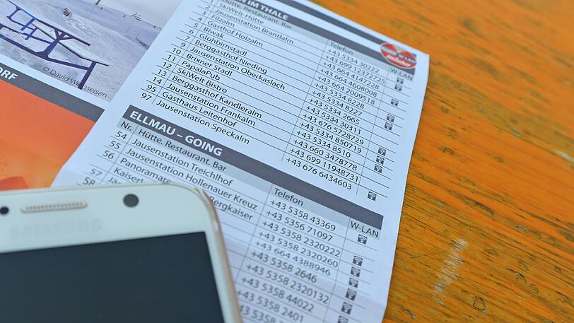 Immer online - auch aufm Berg: Fast alle Hütten in der SkiWelt sind mit Wlan ausgestattet.