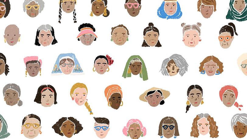 Google legt bei seinem Doodle zum Weltfrauentag großen Wert auf Diversität.