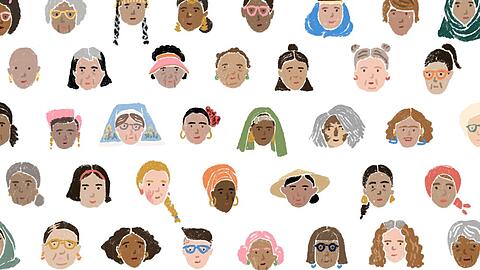 Google legt bei seinem Doodle zum Weltfrauentag großen Wert auf Diversität.