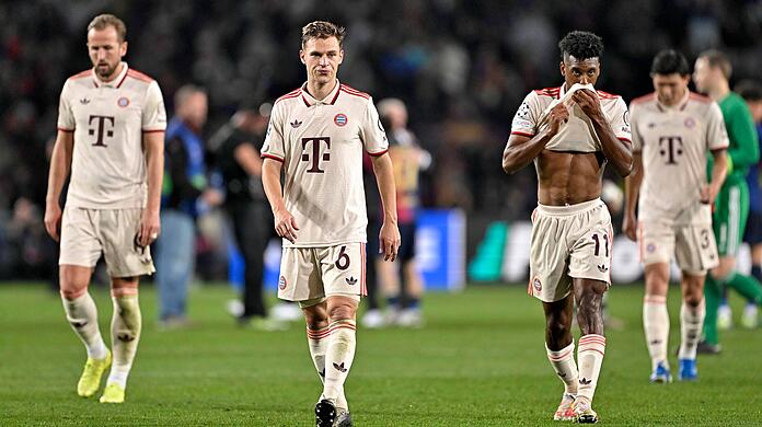 Bekamen in Barcelona einen ordentlichen Dämpfer: Joshua Kimmich und Kingsley Coman.