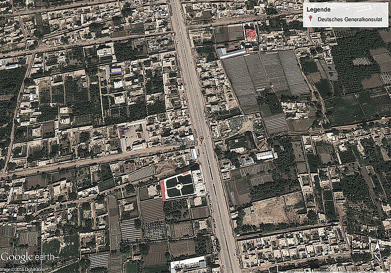 Standort des deutschen Generalkonsulates in Masar-i-Sharif.